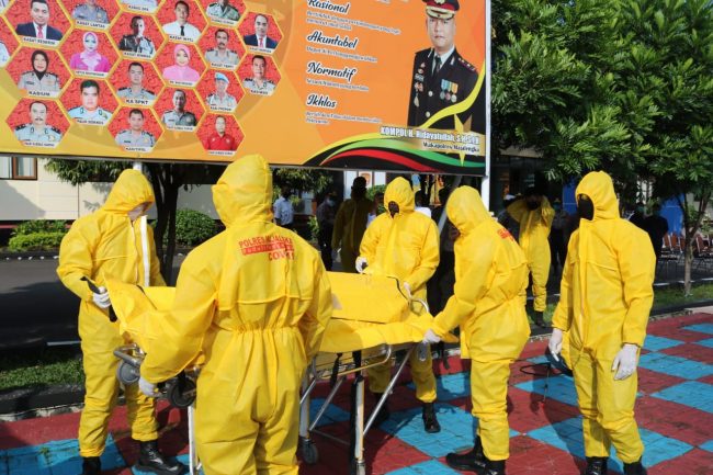 65 Personel Polres Majalengka Dibentuk Untuk Tim Pemulasaran Jenazah Covid_19