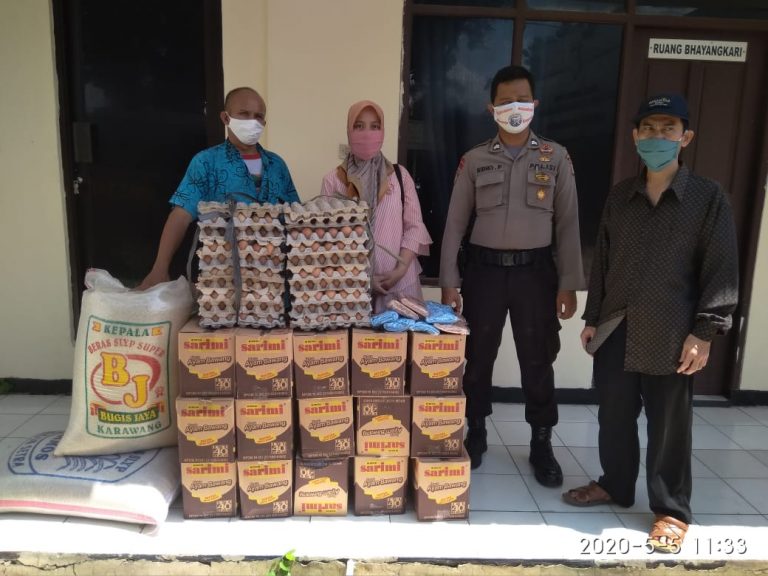 Ketua YPAI Ucapkan Terimakasih kepada Polsek Cikarang Barat atas Bantuan Sembako kepada Yatim dan Dhuafa Yayasan Para Aulia Indonesia