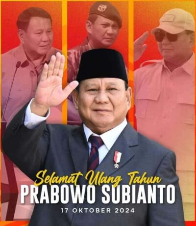 Ketua IMO DK Jakarta, Pemimpin Umum Berantasnews Abang Zainudin, SE : Selamat Ulang Tahun ke 73 Presiden Terpilih Periode 2024-2029, H. Prabowo Subianto