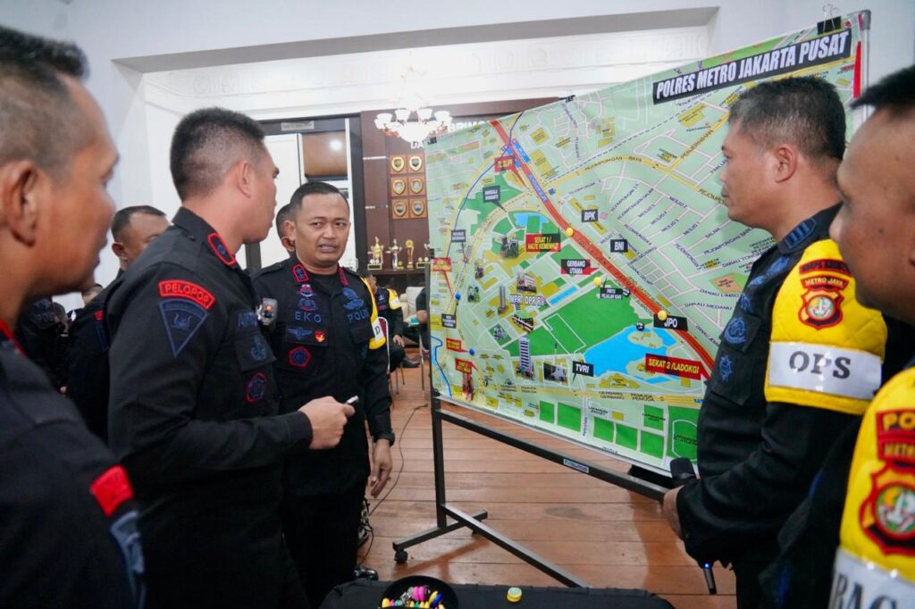 Brimob Polda Metro Jaya Gelar Gladi Posko dan Tactical Wall Game Jelang Sidang Internasional PUIC ke-19 di Jakarta
