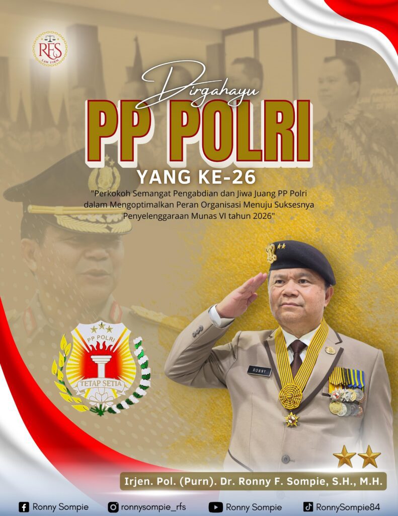 Irjen Pol Purn Dr Ronny F. Sompie, SH., MH., Kadivhumas Polri tahun 2013 – 2015 dan Kapolda Bali tahun 2015 menyampaikan Dirgahayu Polri ke 79.