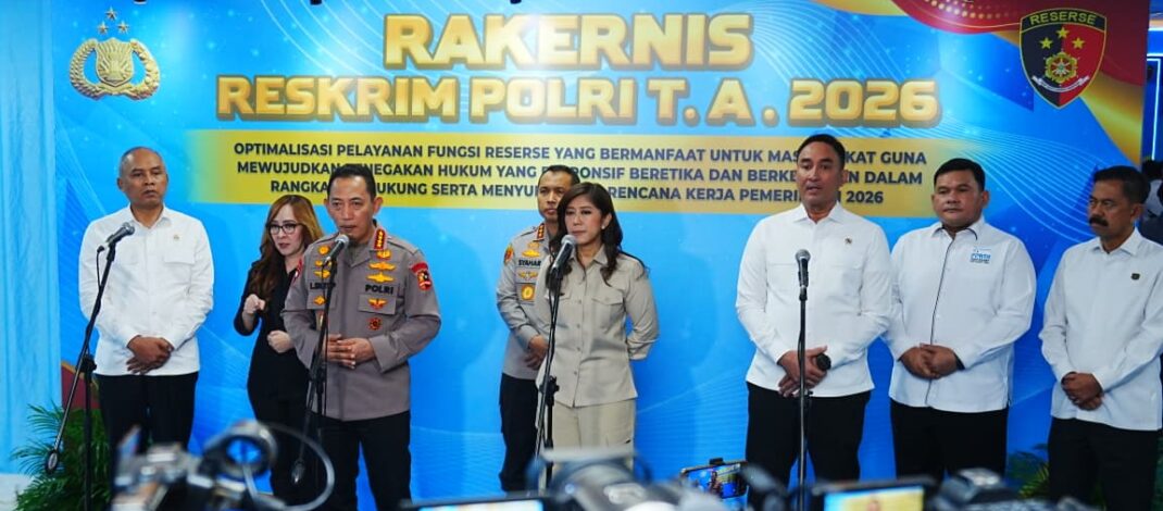 Buka Rakernis Reskrim, Kapolri Instruksikan Ciptakan Rasa Aman dan Keadilan untuk Masyarakat